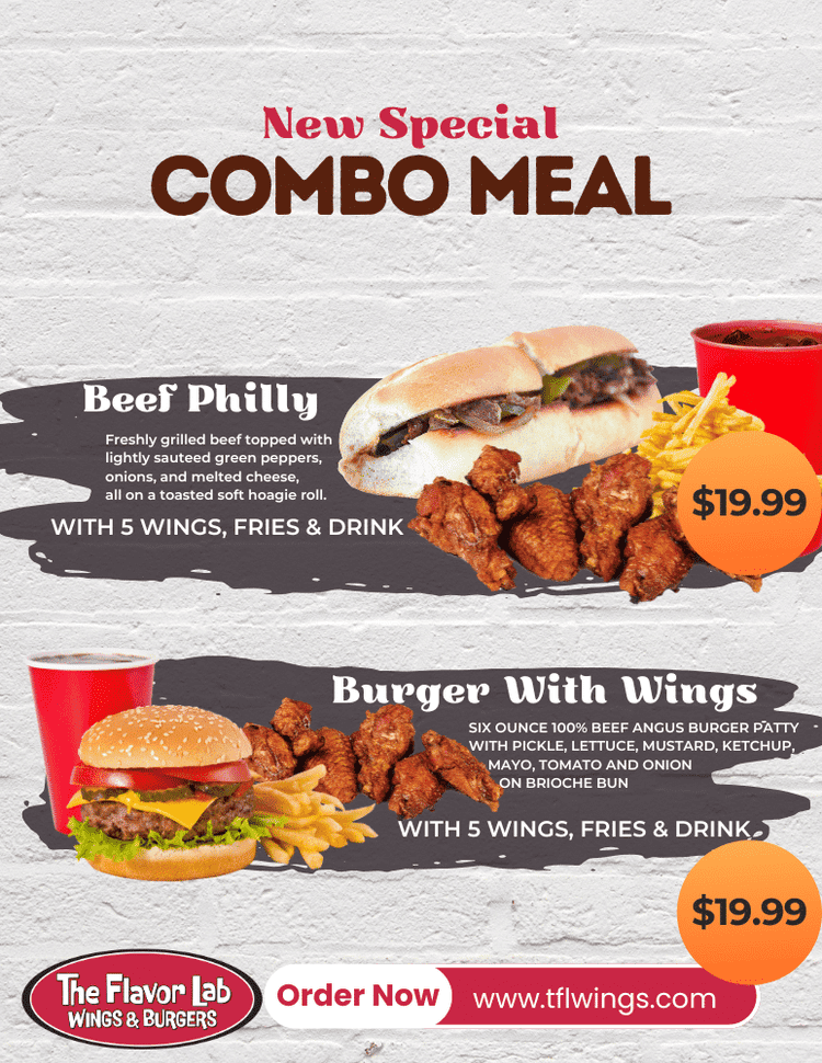 Wing Lab Menu Blog | The Flavor Lab - Wings & Burger